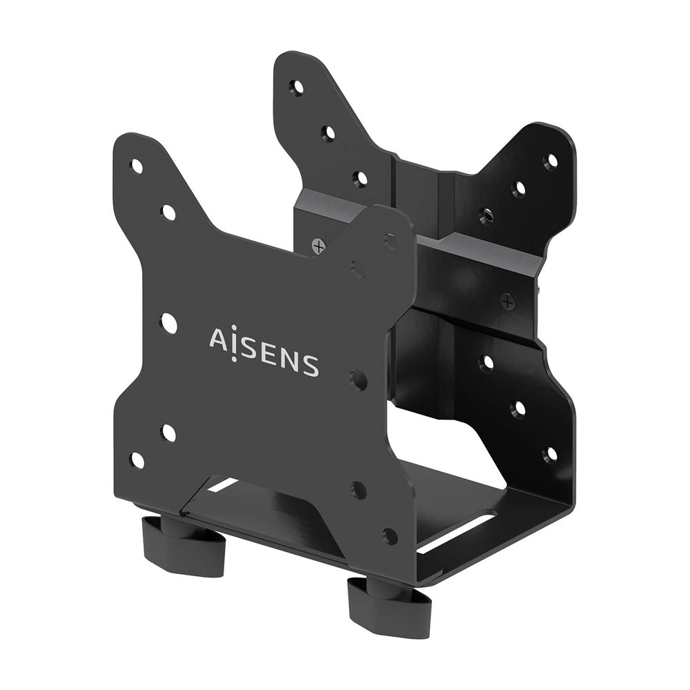 aisens soporte versátil de instalación para mini pc, negro