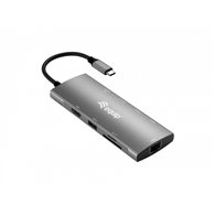 Equip 133490 base para portã¡til y replicador de puertos alã¡mbrico usb 3.2 gen 1 (3.1 gen 1) type-c gris