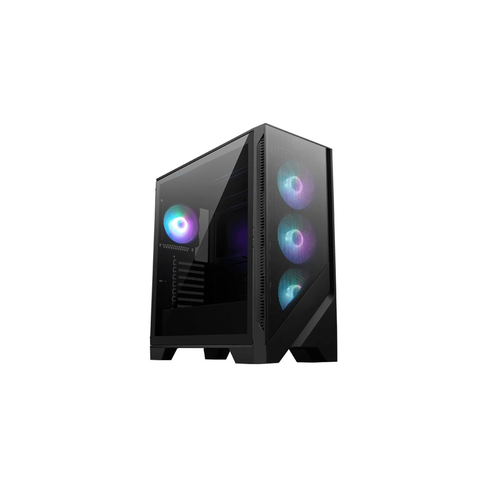 Msi mag forge 320r airflow carcasa de ordenador micro torre negro, transparente