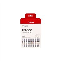 canon pfi-300 cartucho de tinta 10 pieza(s) original negro, azul, cian, gris, magenta, foto negro, foto magenta, rojo, amarillo