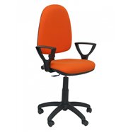 piqueras y crespo silla ayna bali naranja oscuro con brazos