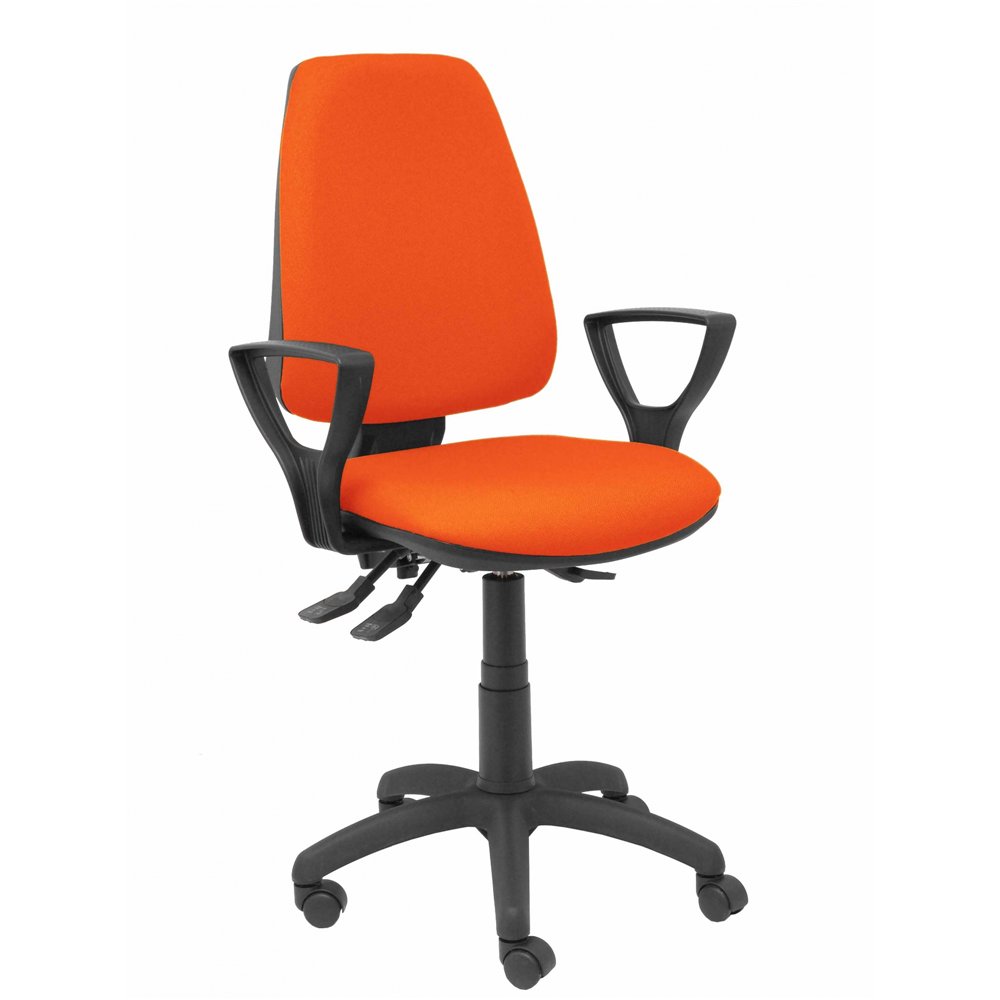 Piqueras y crespo silla elche s bali naranja oscuro brazos fijos