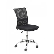 piqueras y crespo silla pardal respaldo malla negro asiento