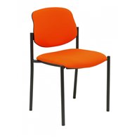 Piqueras y crespo silla fija styl bali naranja oscuro chasis negro