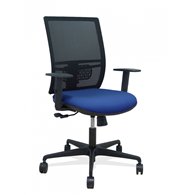 piqueras y crespo silla yunquera sincro malla negra bali azul marino brazo regulable