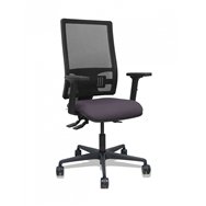Piqueras y crespo silla bormate asincro malla negra asiento bali gris oscuro brazos 2d ruedas 65mm