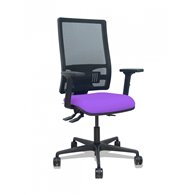 Piqueras y crespo silla bormate asincro malla negra asiento bali lila brazos 2d ruedas 65mm