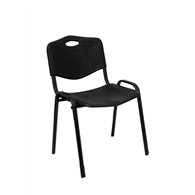 Piqueras y crespo pack 1 sillas iso pastic pvc negro