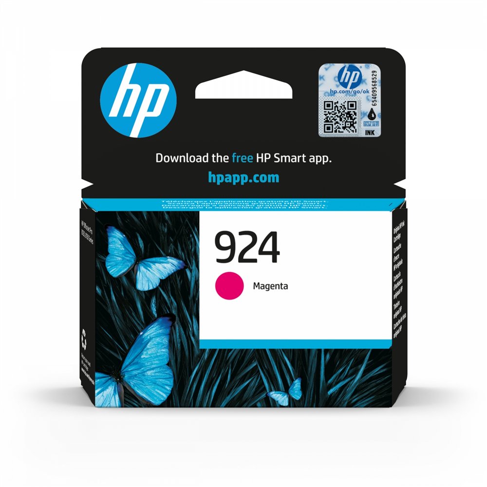 Hp cartucho de tinta original 924 magenta