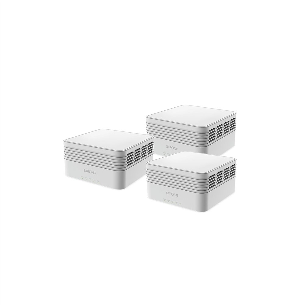 Strong meshtriax3000 sistema wi-fi mesh (wi-fi en malla) doble banda (2,4 ghz / 5 ghz) wi-fi 6 (802.11ax) blanco 3 interno