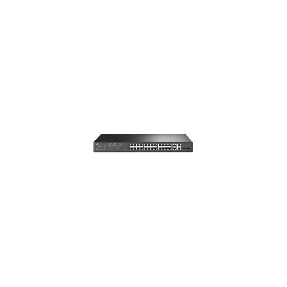 Tp-link t1500-28pct gestionado l2 fast ethernet (10/100) energãâ­a sobre ethernet (poe) 1u negro