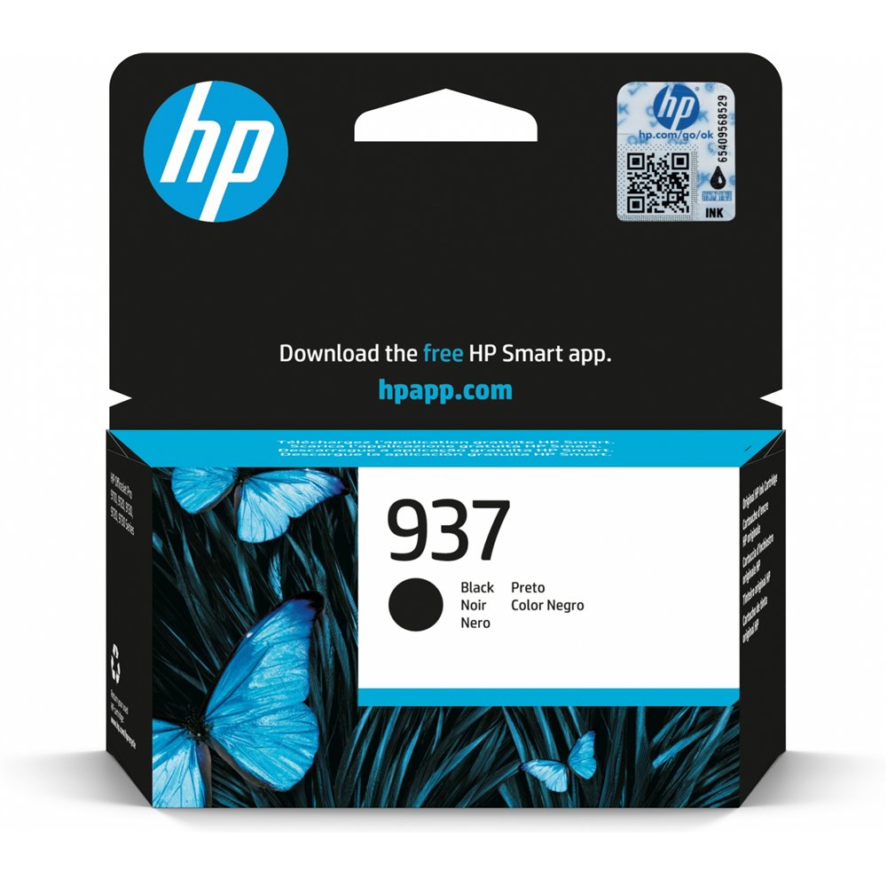 hp 937 cartucho de tinta original negro