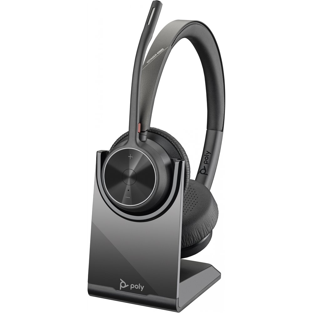 Poly voyager 4320 usb-c headset with charge stand