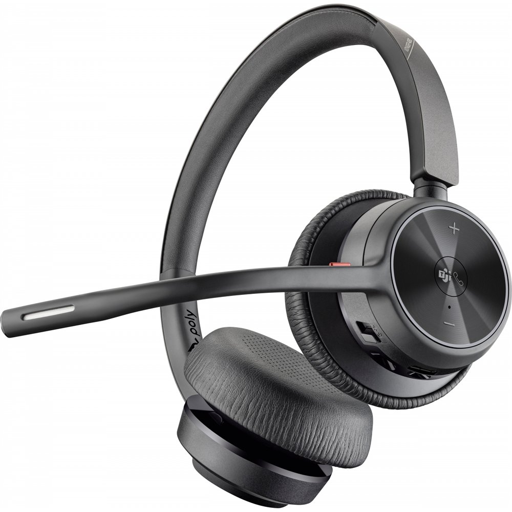 Poly auricular voyager 4320-m certificado para microsoft teams con usb-c