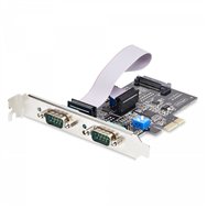 startech.com tarjeta serie pcie de 2 puertos - tarjeta serial pci express de 2 puertos db9 rs232/rs422/rs485 -incluye brackets d