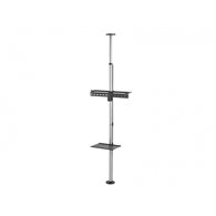 equip 650621 soporte para tv 177,8 cm (70") negro, acero inoxidable