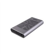 Lindy 43382 caja para disco duro externo caja externa para unidad de estado sólido (ssd) plata m.2