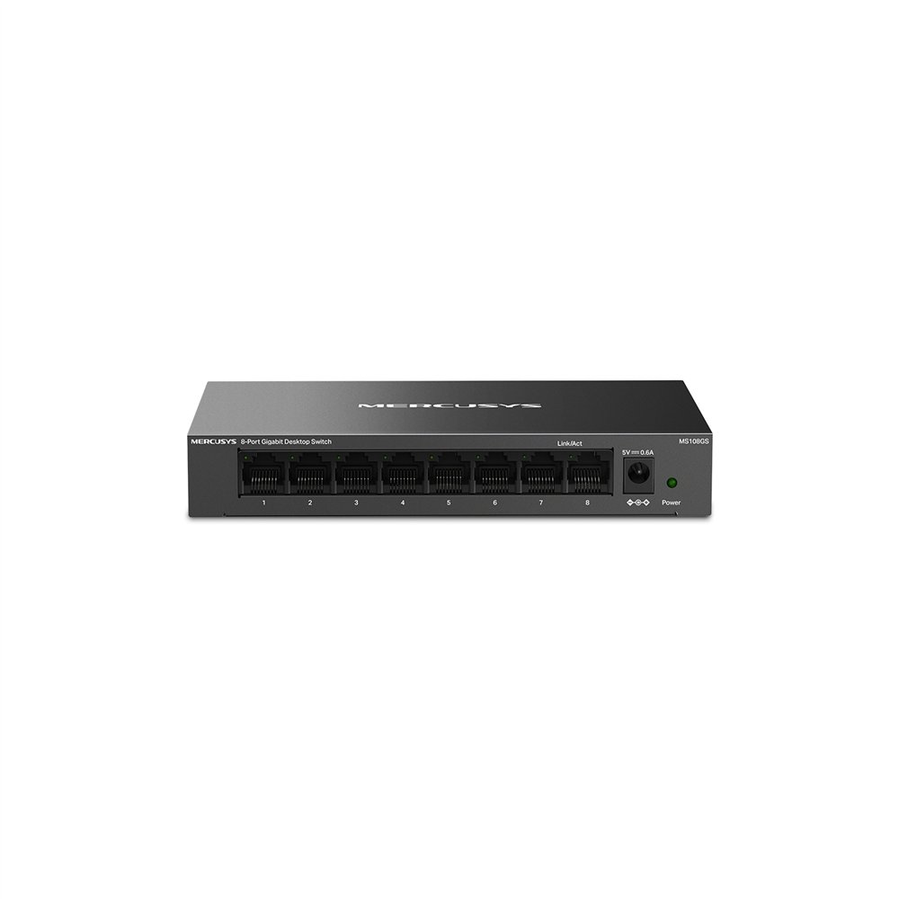 Mercusys ms108gs switch no administrado gigabit ethernet (10/100/1000) negro