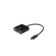ewent ew9825 adaptador de cable de ví­deo 0,15 m usb tipo c displayport negro
