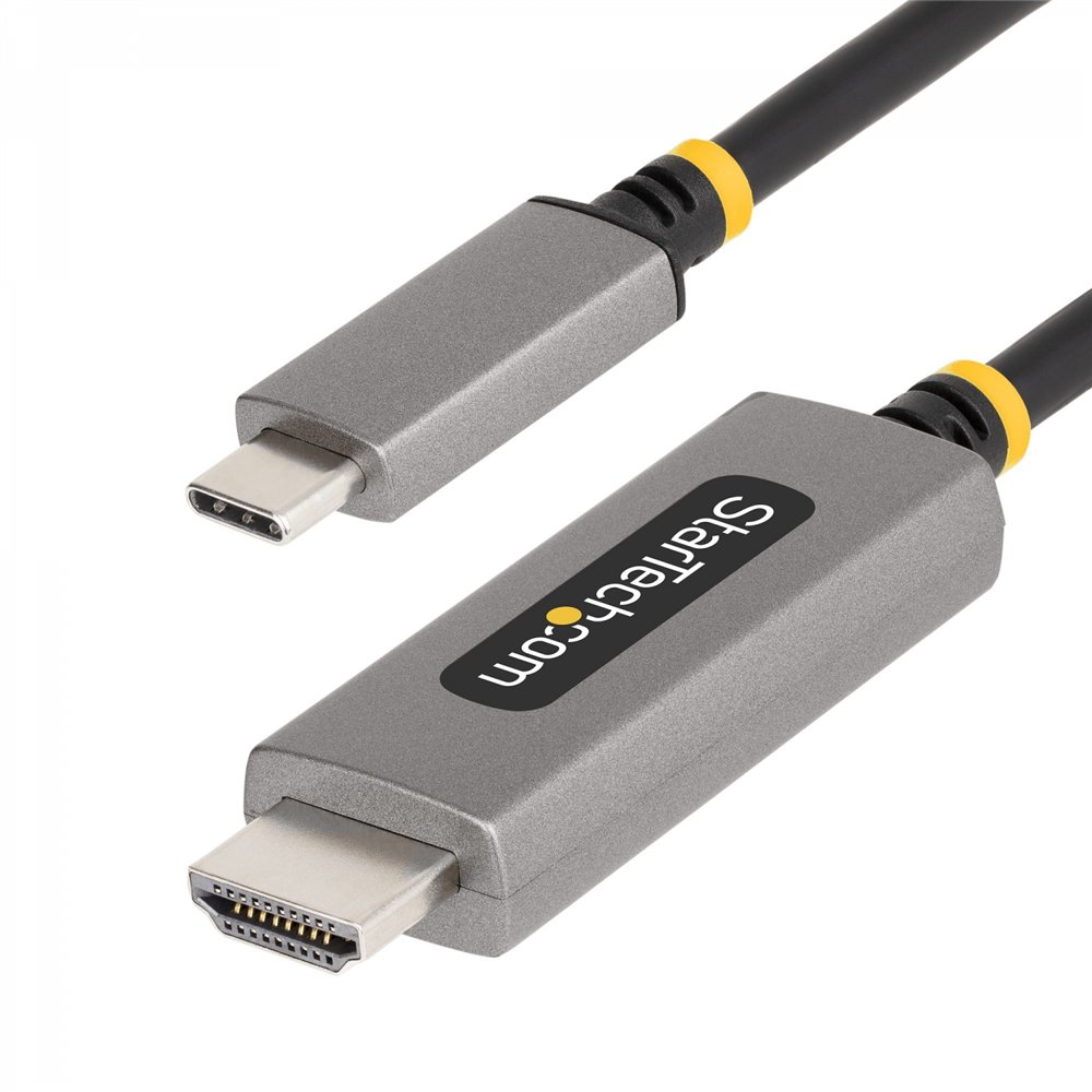startech.com 136b-usbc-hdmi213m adaptador de cable de ví­deo 3 m usb tipo c hdmi tipo a (estándar) gris