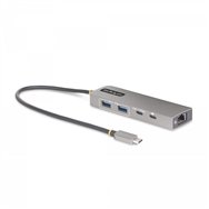 Startechcom 10g2a1c25epd-usb-hub base para portátil y replicador de puertos alámbrico usb 32 gen 2 (31 gen 2) type-c gris