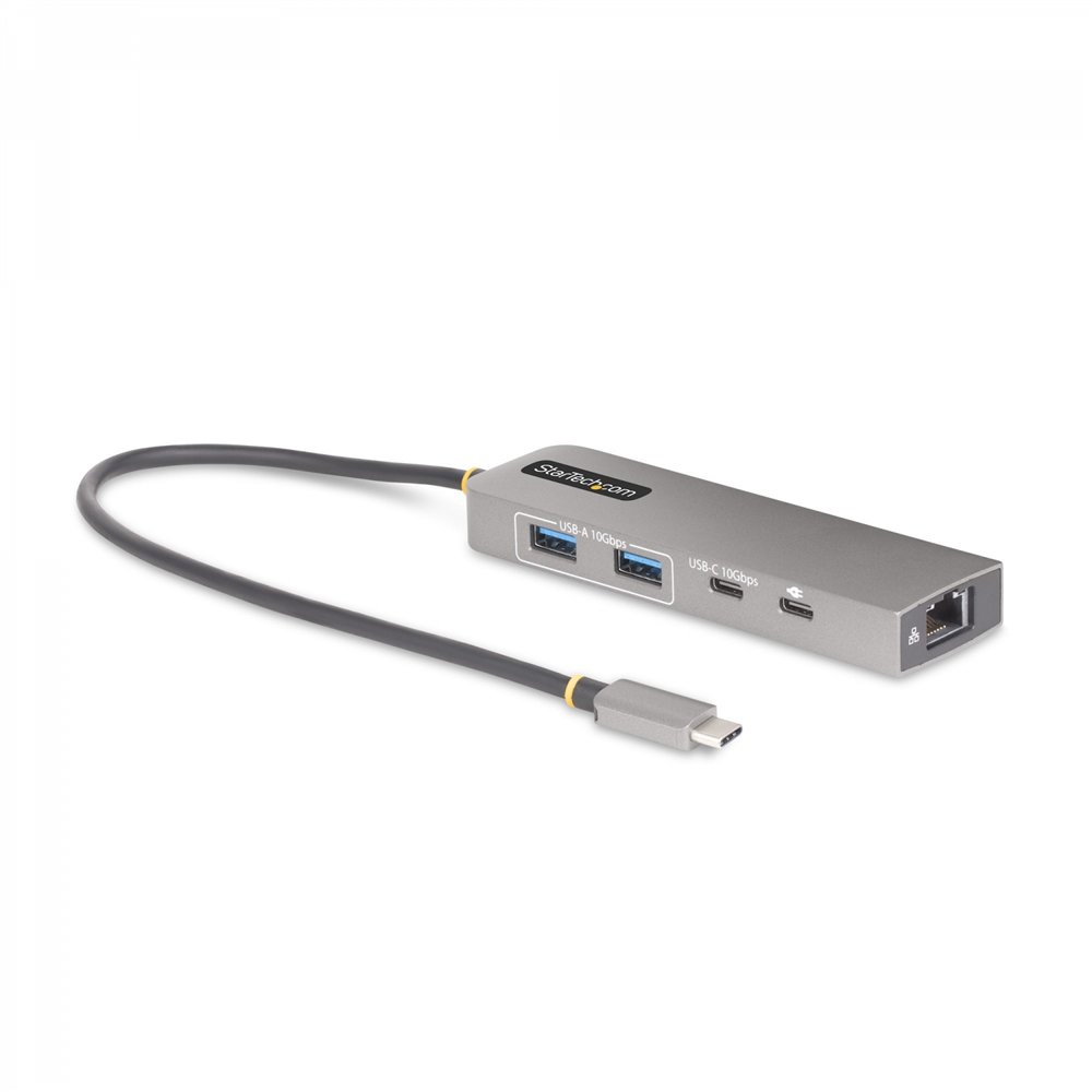 Startechcom 10g2a1c25epd-usb-hub base para portátil y replicador de puertos alámbrico usb 32 gen 2 (31 gen 2) type-c gris