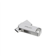 Pny duo link unidad flash usb 128 gb usb type-a / usb type-c 3.2 gen 1 (3.1 gen 1) acero inoxidable
