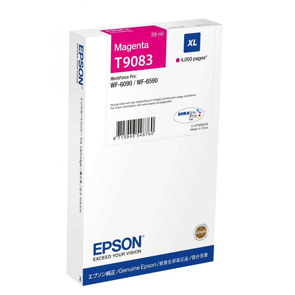 Epson c13t90834n cartucho de tinta 1 pieza(s) original alto rendimiento (xl) magenta