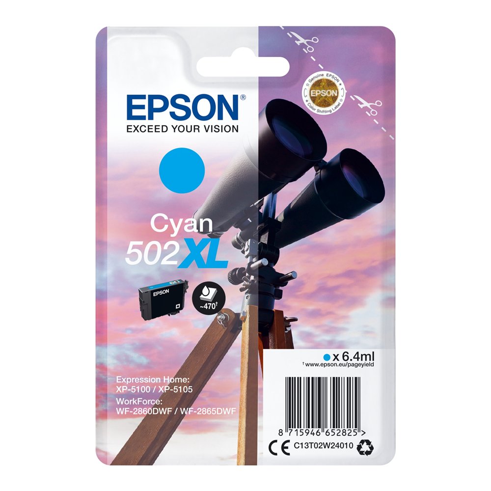 Epson singlepack cyan 502xl ink