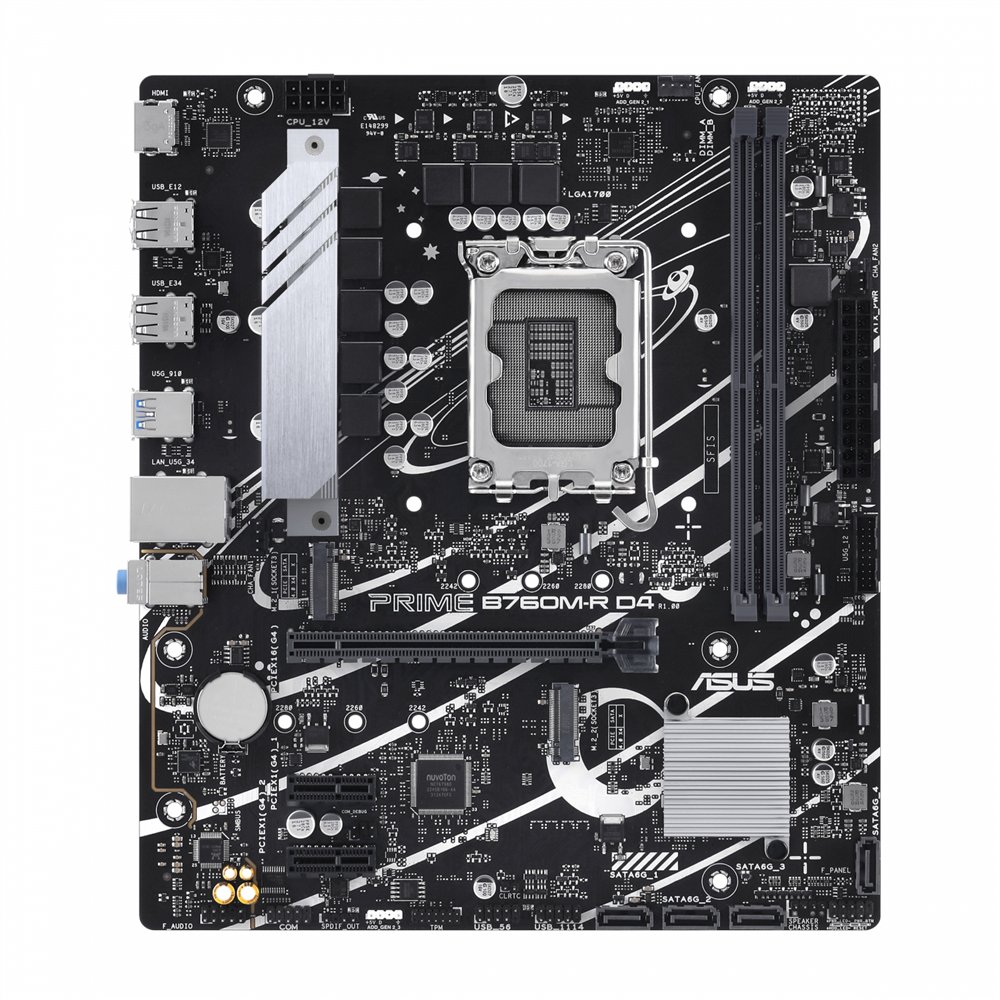 Asus prime b760m-r d4 intel b760 lga 1700 micro atx