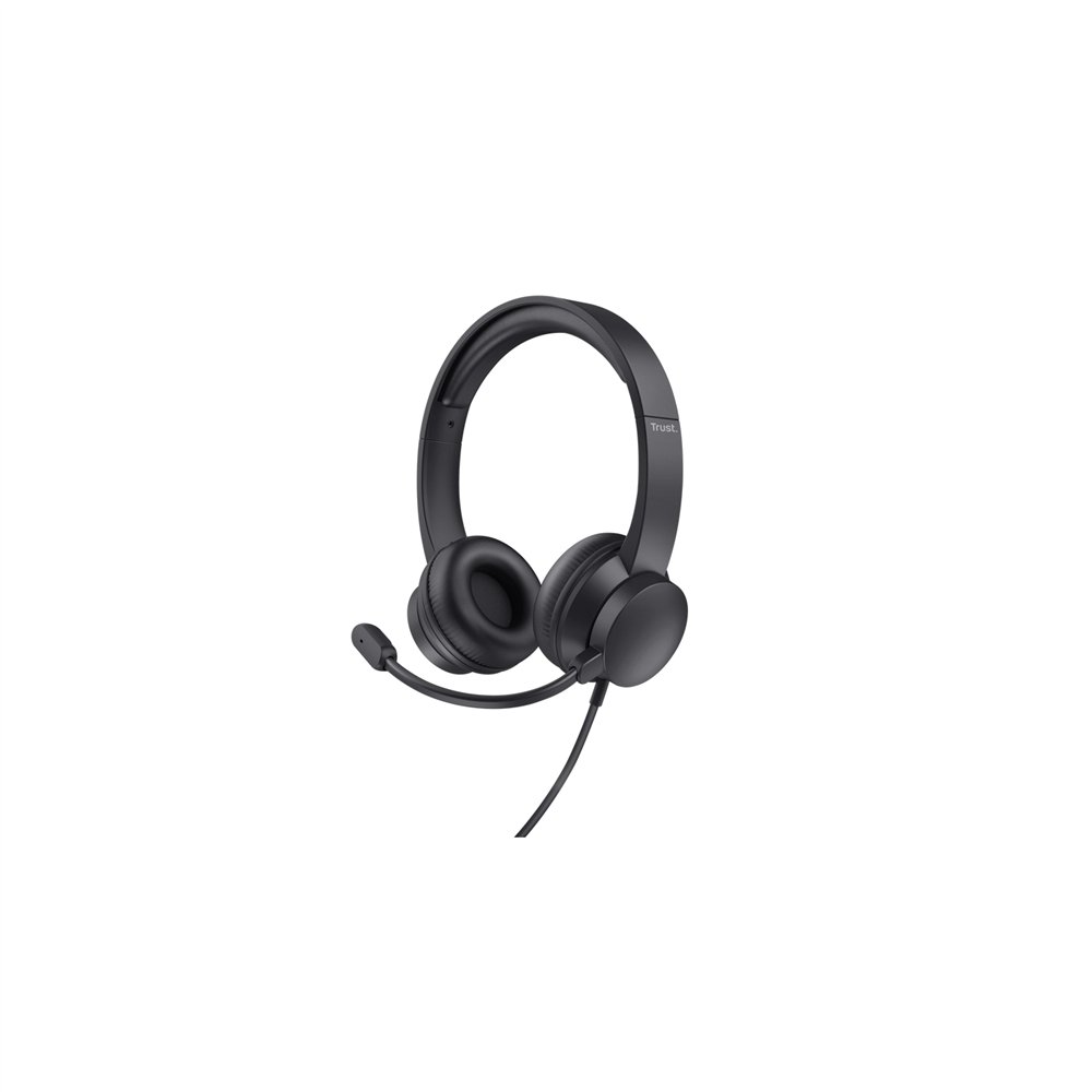 Trust ayda auriculares alã¡mbrico diadema llamadas/mãºsica negro