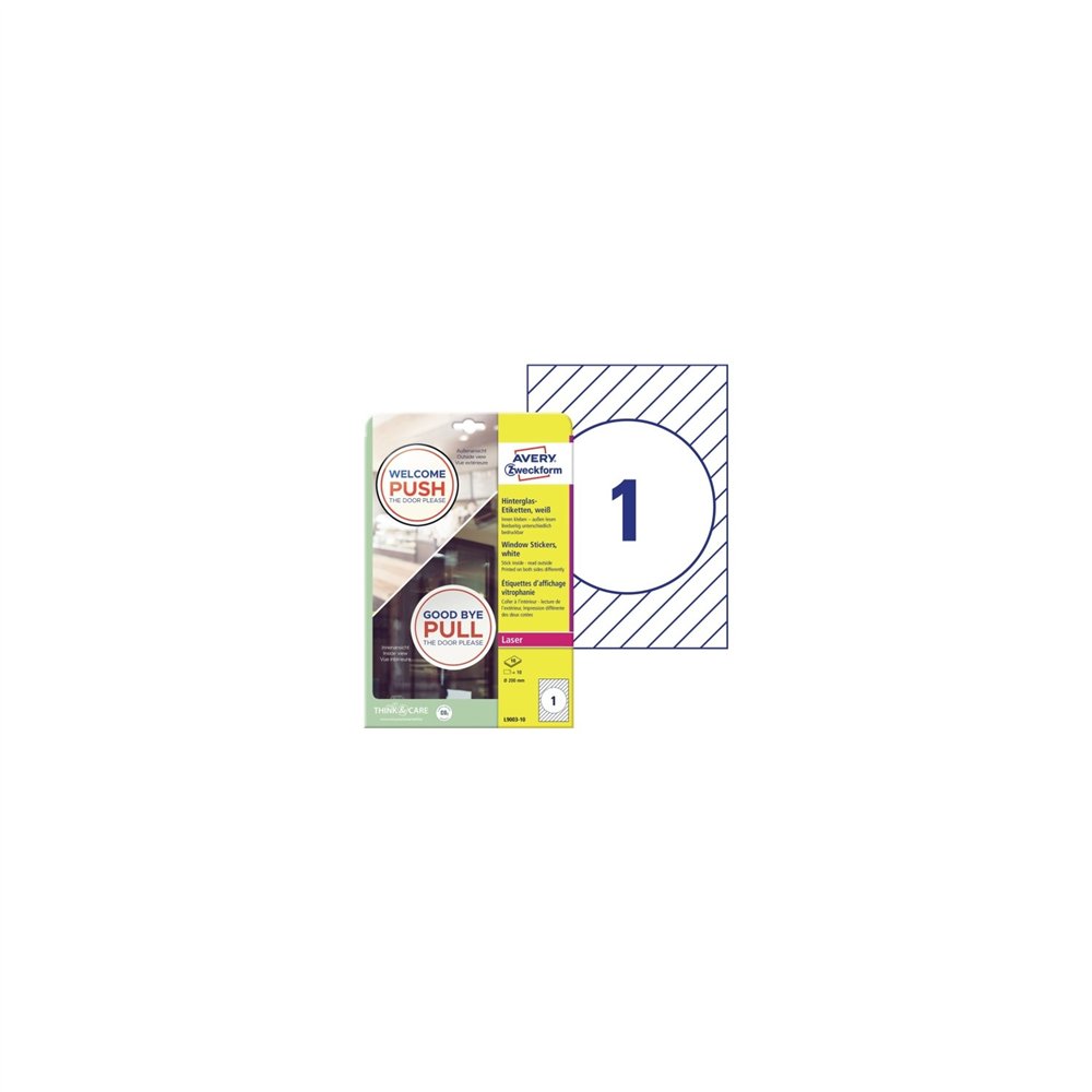 Avery l9003-10 etiqueta de impresora blanco etiqueta para impresora autoadhesiva
