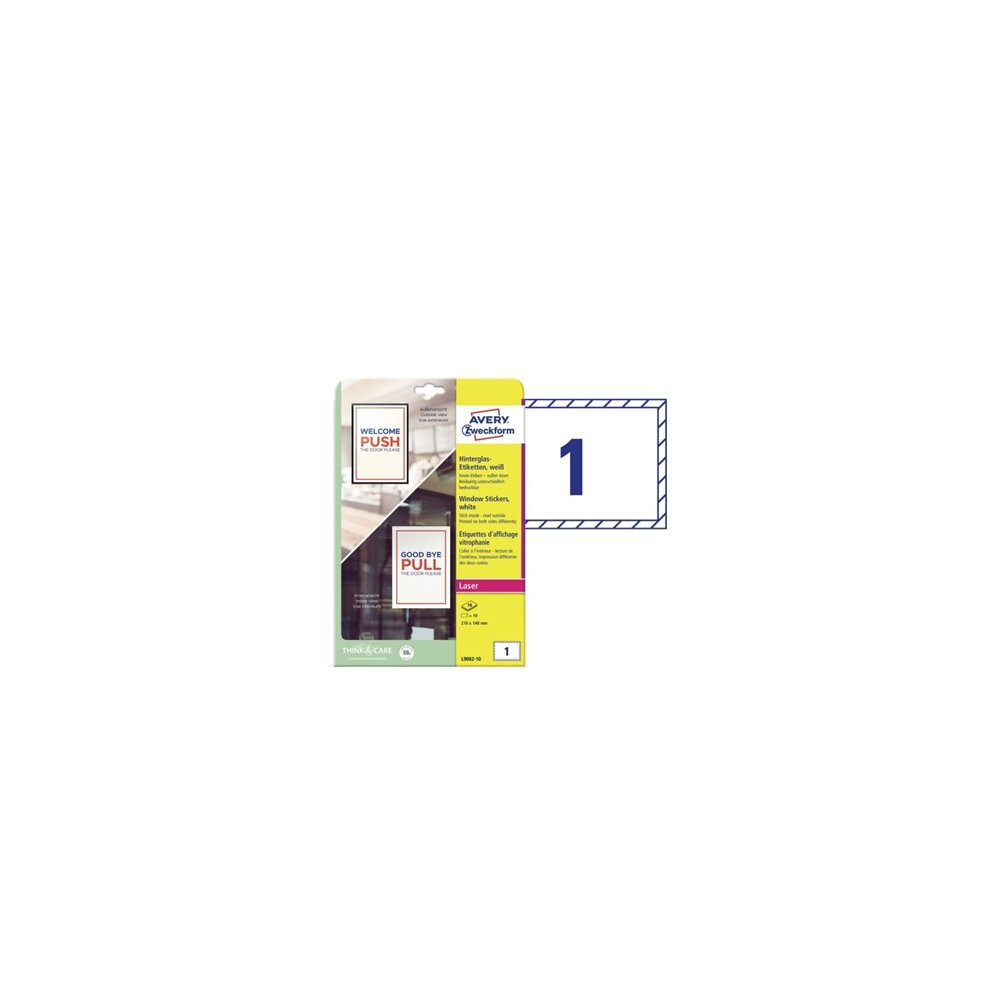 Avery l9002-10 etiqueta de impresora blanco etiqueta para impresora autoadhesiva