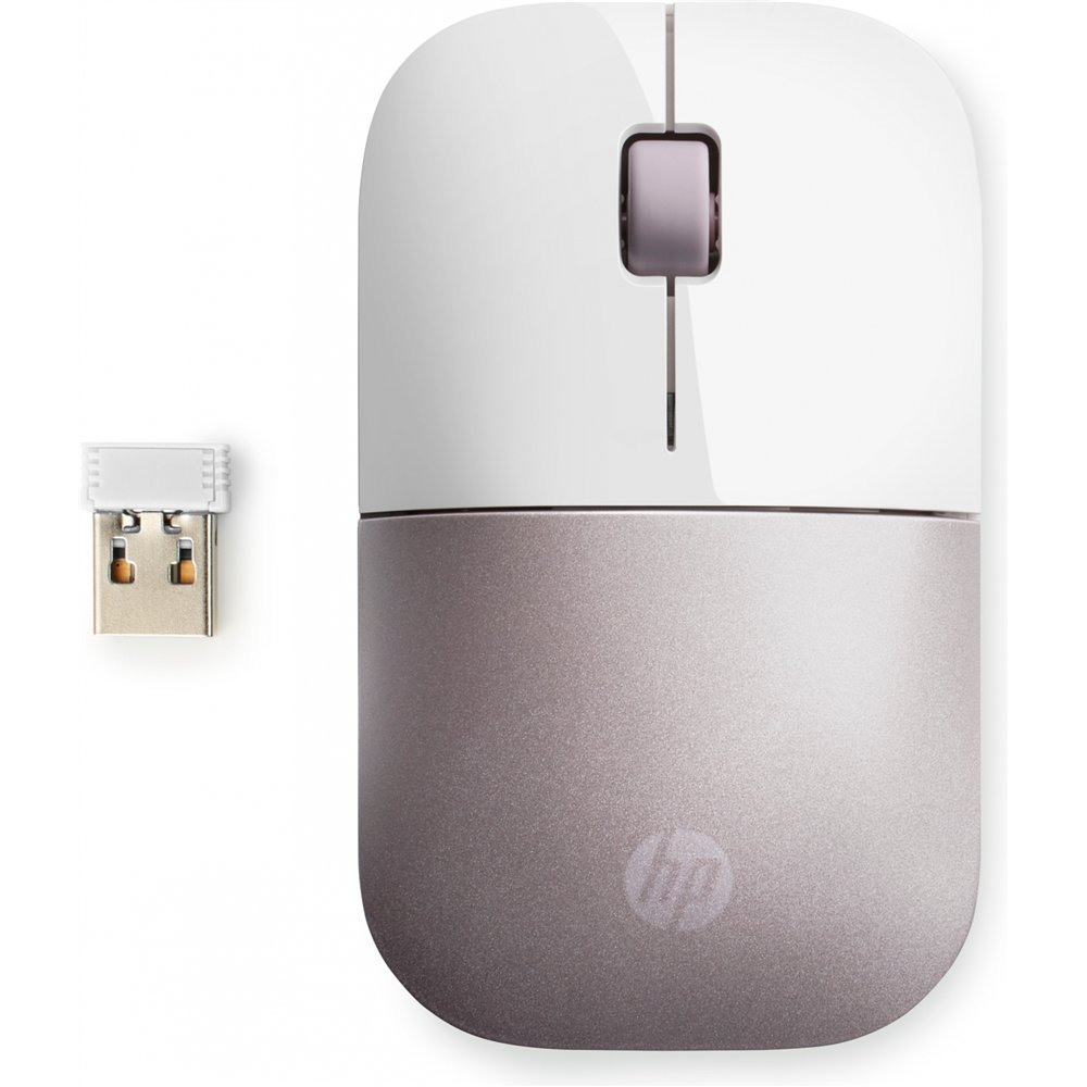 hp ratón inalámbrico z3700 (blanco/rosa)