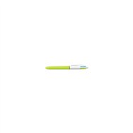 Bic 4 colours verde, rosa, púrpura, turquesa bolí­grafo de punta retráctil con pulsador medio 12 pieza(s)