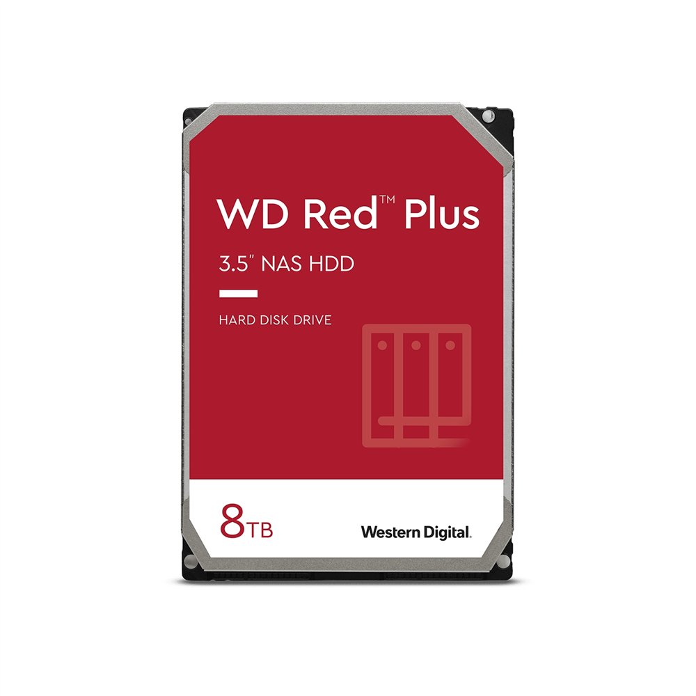 Western digital red plus 3.5" 8 tb serial ata iii