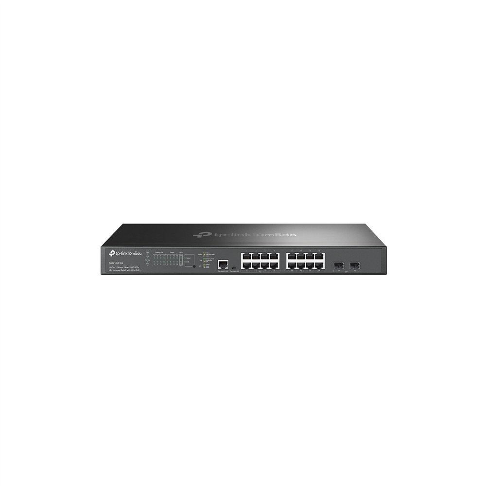 tp-link omada sg3218xp-m2 switch gestionado l2+ 2.5g ethernet (100/1000/2500) energí­a sobre ethernet (poe) 1u negro