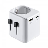 Ewent ew1472 adaptador de enchufe elã©ctrico universal blanco