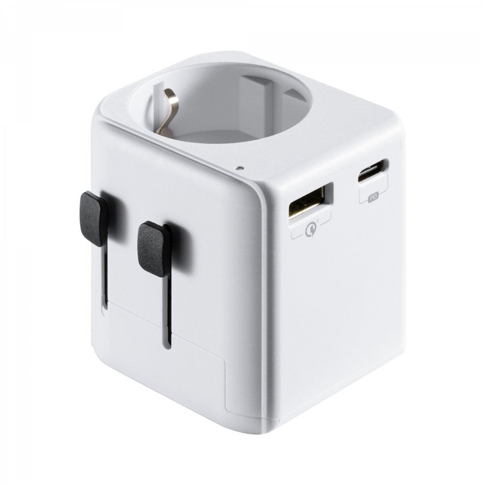 Ewent ew1472 adaptador de enchufe elã©ctrico universal blanco