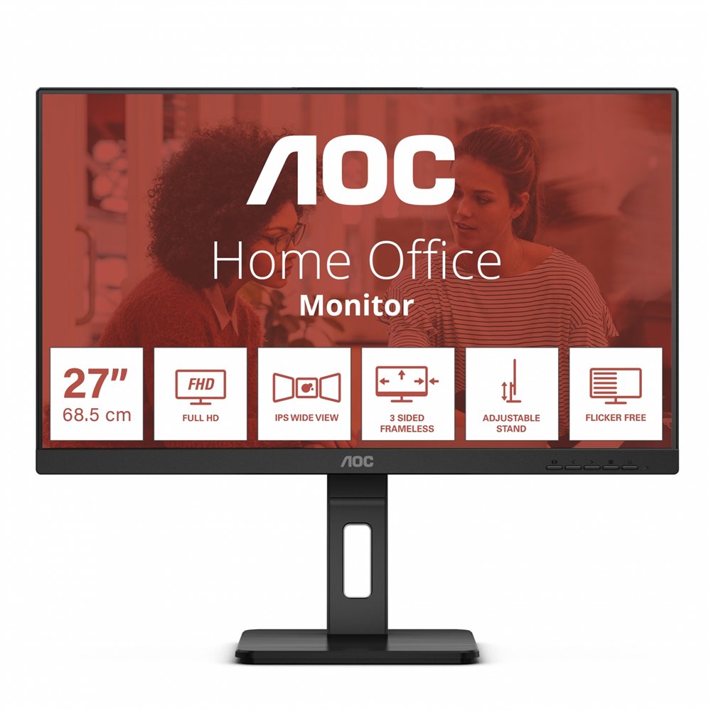 Aoc e3 27e3qaf pantalla para pc 68,6 cm (27") 1920 x 1080 pixeles negro