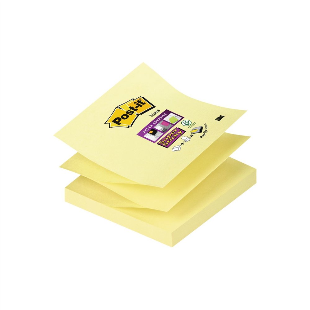 3m z-notes nota autoadhesiva plaza amarillo 90 hojas autoadhesivo