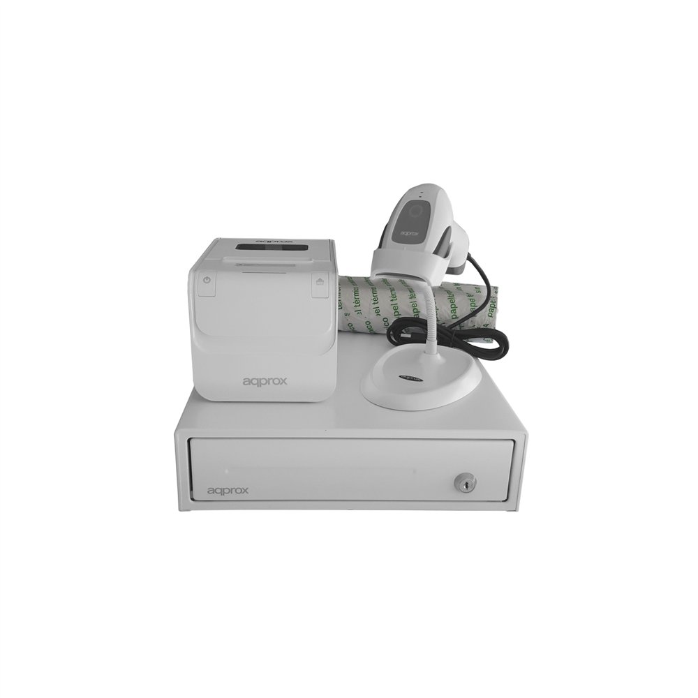 Approx pos pack para tpv apppospack3380wh2d impresora + cajã³n + lector + papel
