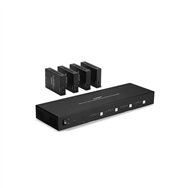 Lindy 38328 extensor audio/video transmisor y receptor de señales av negro