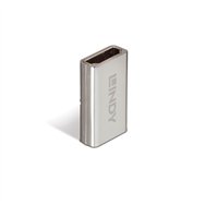 Lindy 41511 cambiador de género para cable hdmi 2.1 plata