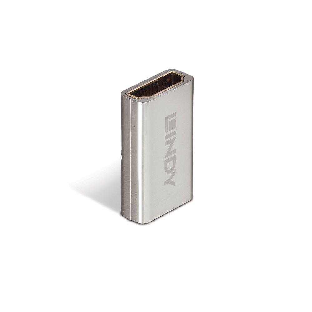 Lindy 41511 cambiador de género para cable hdmi 2.1 plata
