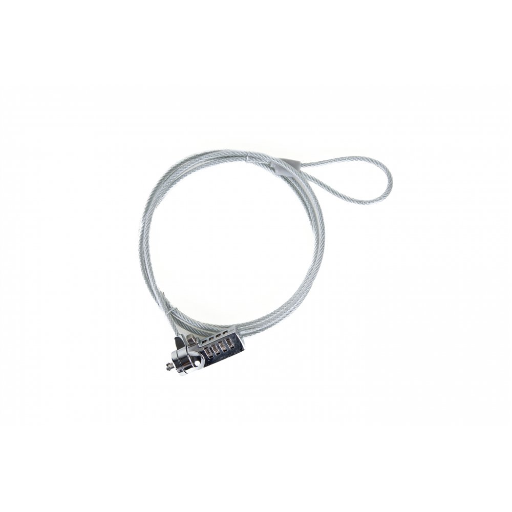 iggual secure 4d cable antirrobo plata 1,5 m