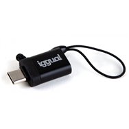iggual adaptador usb otg tipo c a usb-a 3.1 negro