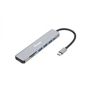 Equip 133494 base para portã¡til y replicador de puertos alã¡mbrico usb 3.2 gen 1 (3.1 gen 1) type-c plata