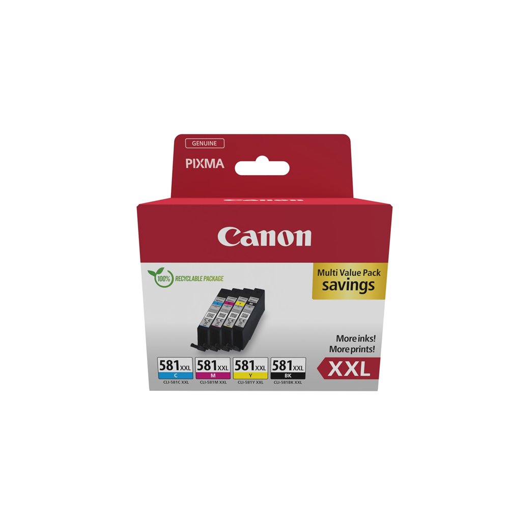 canon 1998c007 cartucho de tinta 4 pieza(s) original negro, cian, magenta, amarillo