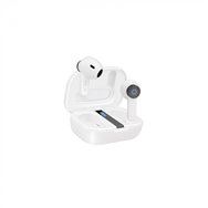 Tooq bender auriculares inalã¡mbricos + micrã³fono bluetooth con estuche de carga, blancos